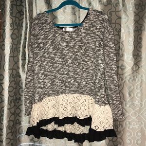 Peplum sweater
